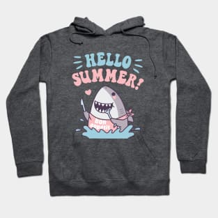 Cute Shark Bon Appetit, Hello Summer Funny Hoodie